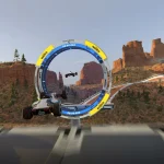 Trackmania time attack track gameplay on Chromebook