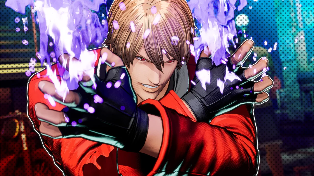 Terry Bogard unleashing a Power Geyser shockwave in FATAL FURY: City of the Wolves