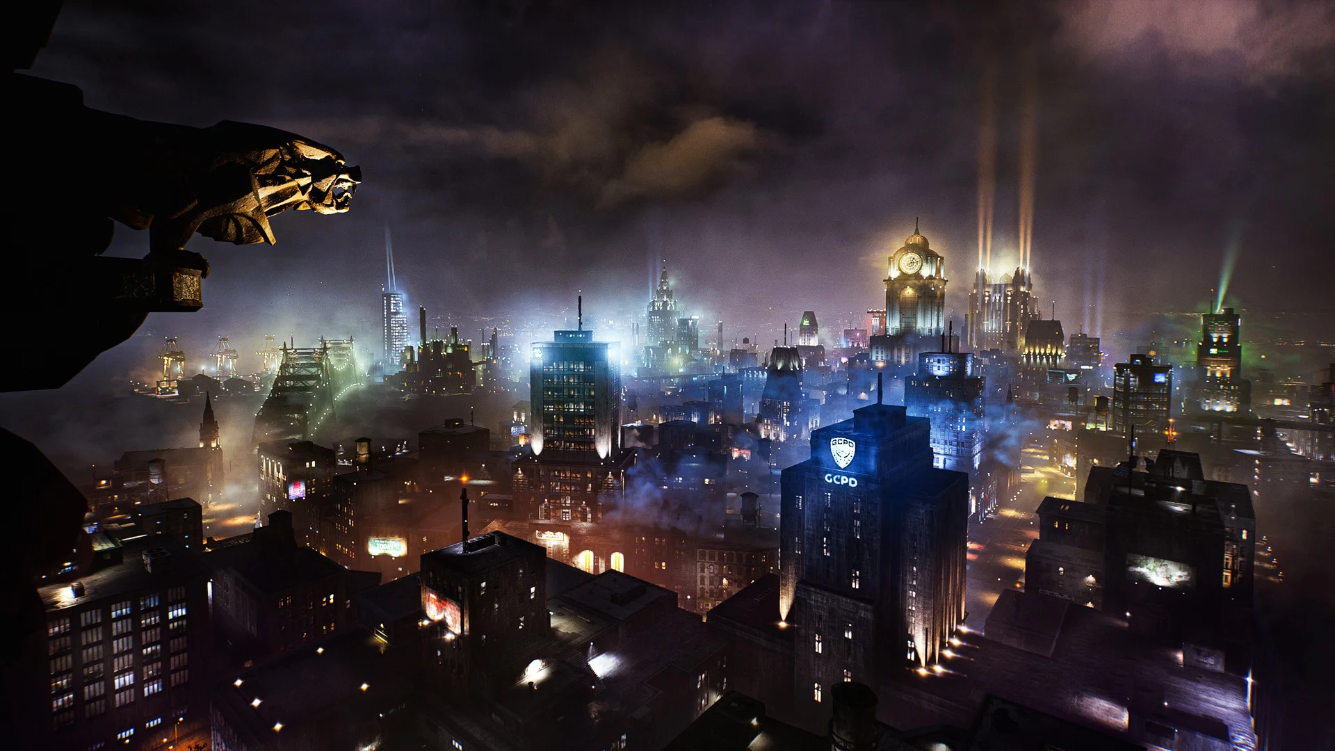 Batgirl and Nightwing cooperating on nightly patrol across open-world Gotham rooftops