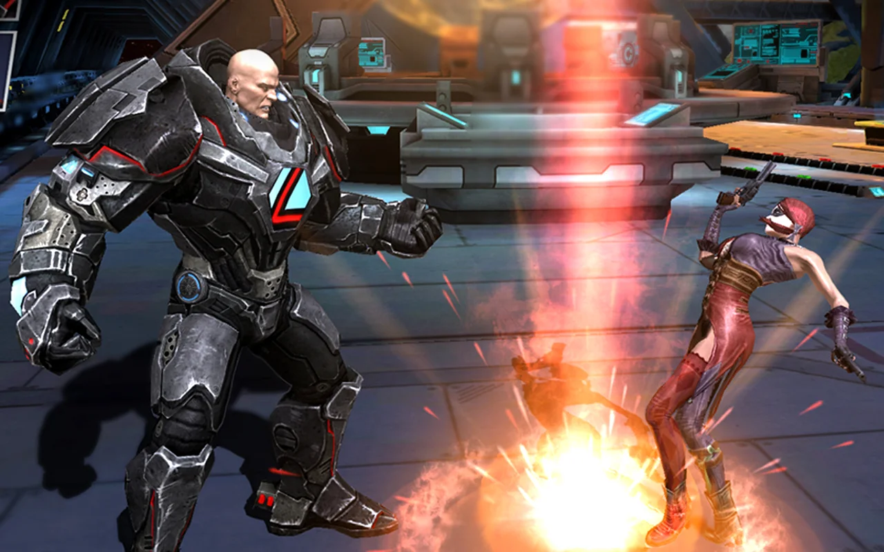 Touch-based 3v3 superhero tag-team fighting action in Injustice: Gods Among Us