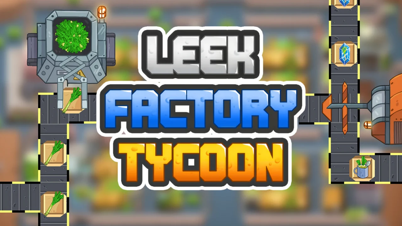 Leek Factory Tycoon factory automation conveyor belts and vegetable restaurant operations
