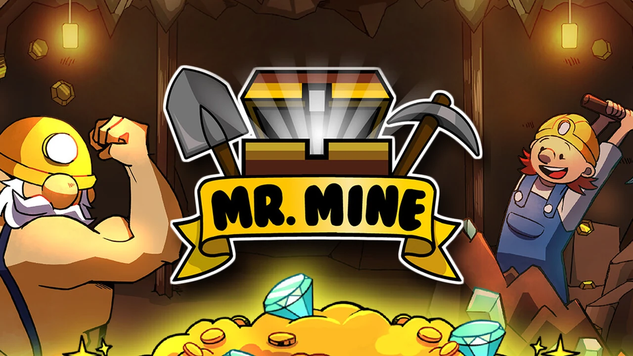 Mr. Mine underground mining management interface showing drill upgrades and deep caverns