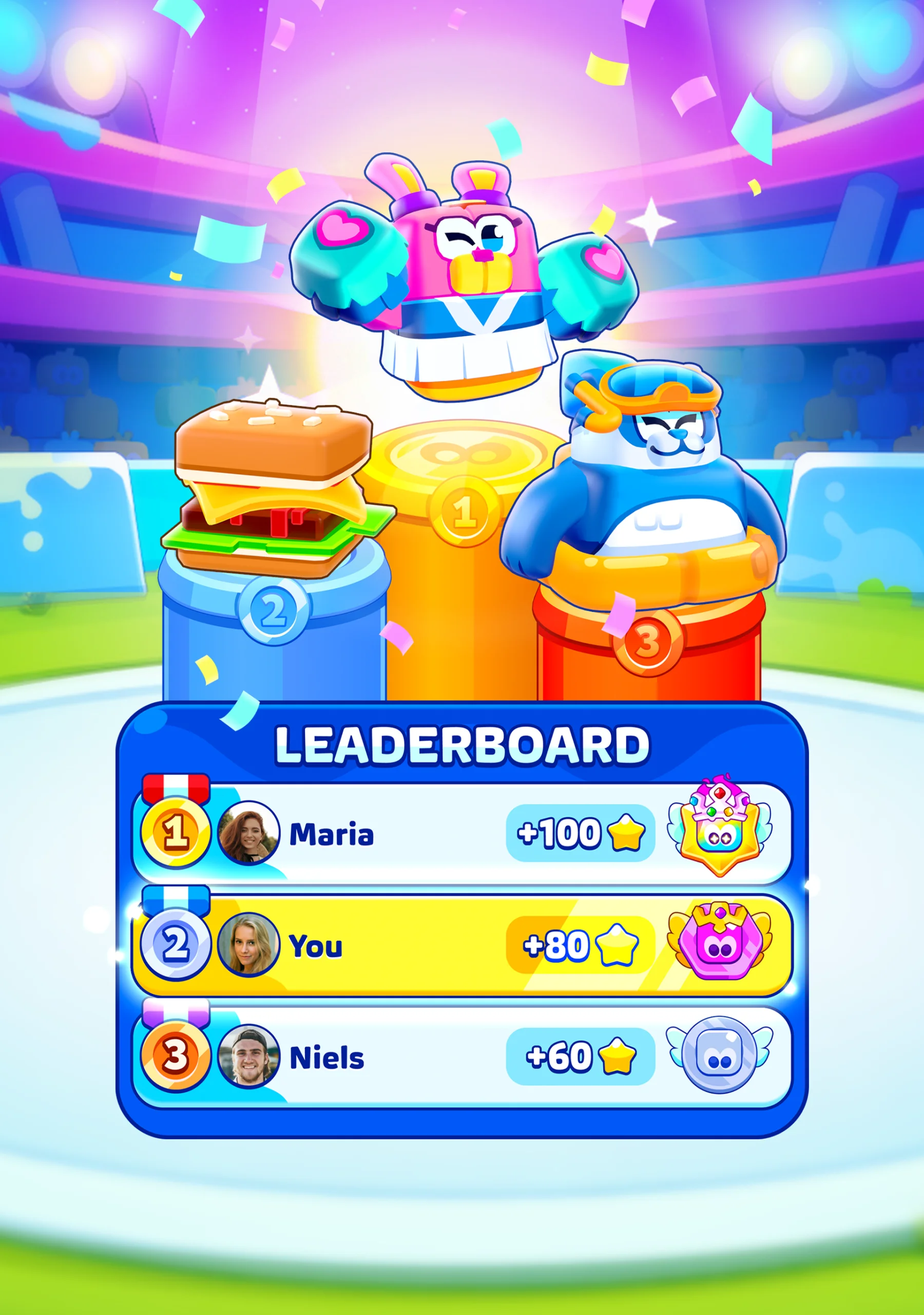 Gameplay screenshot of Paper.io 2 showing a colored paper trail claiming territory across a circular white arena