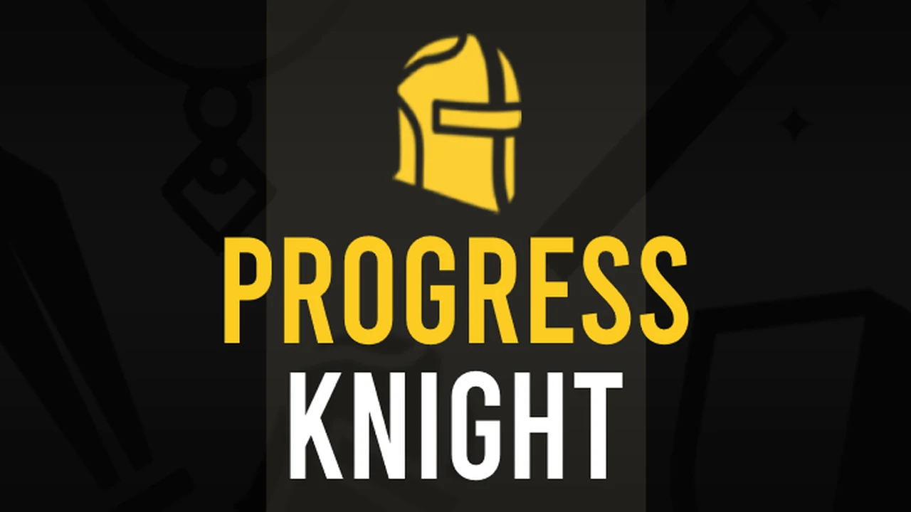 Progress Knight life simulation progress bars showing medieval career and skill training