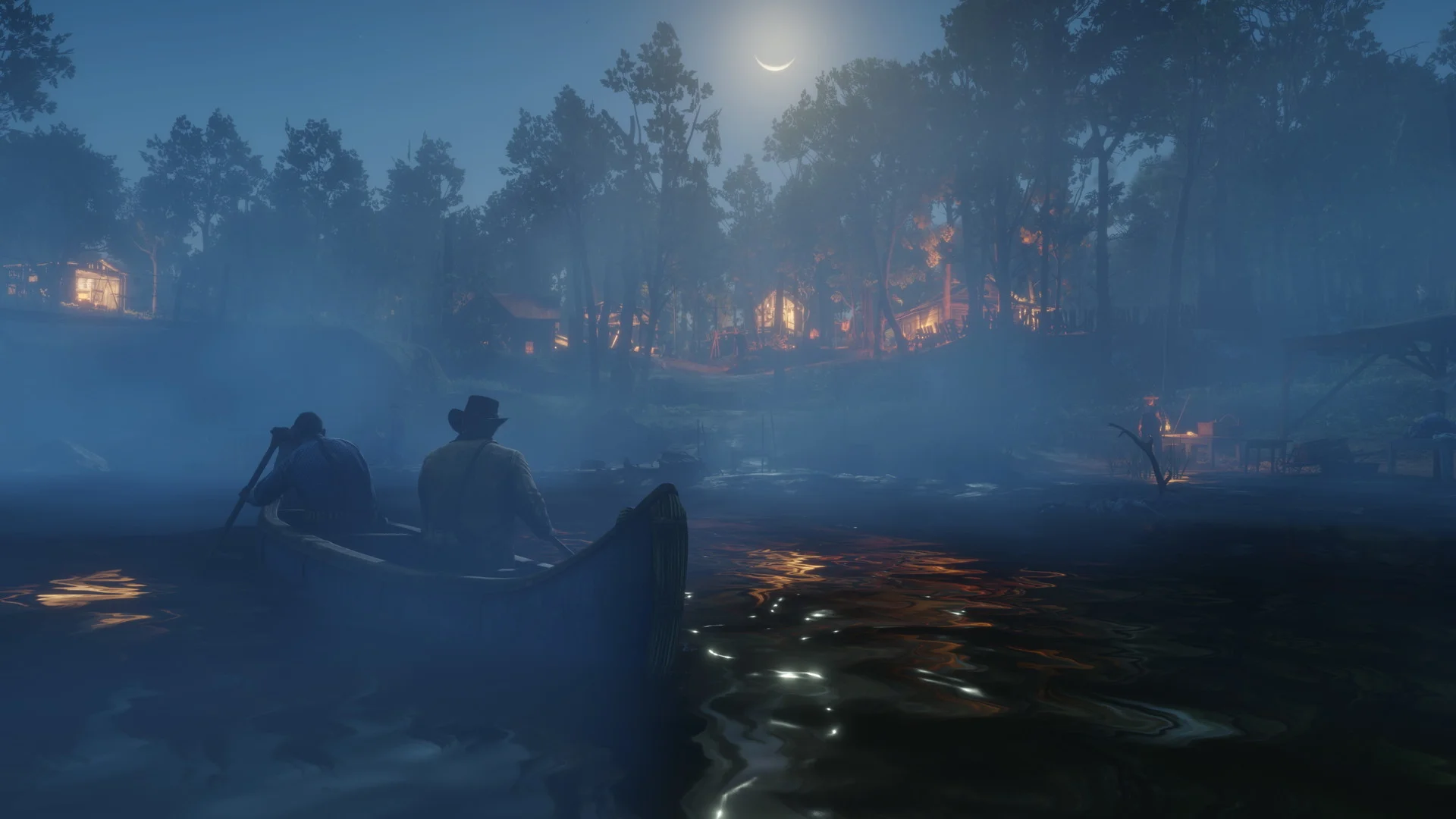 Arthur Morgan riding horseback across an atmospheric misty mountain ridge in Red Dead Redemption 2