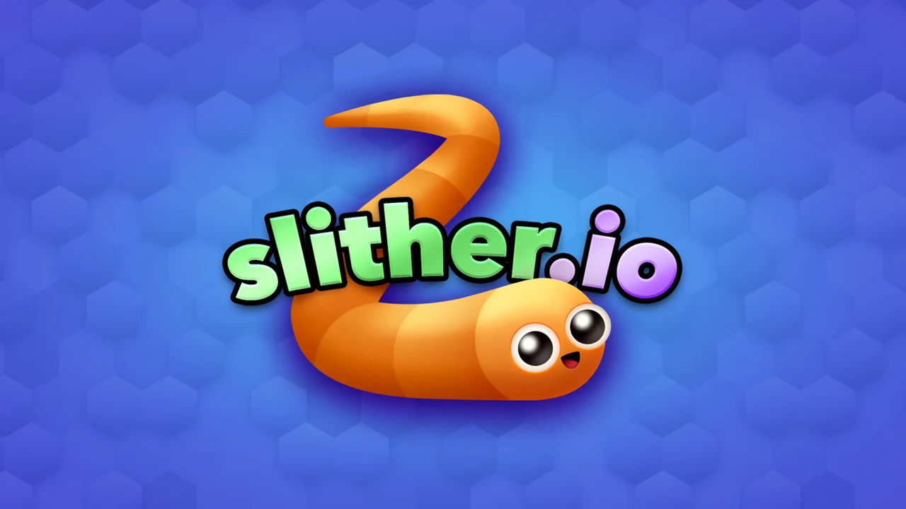 Slither.io glowing snake arena with player serpents competing for luminous mass