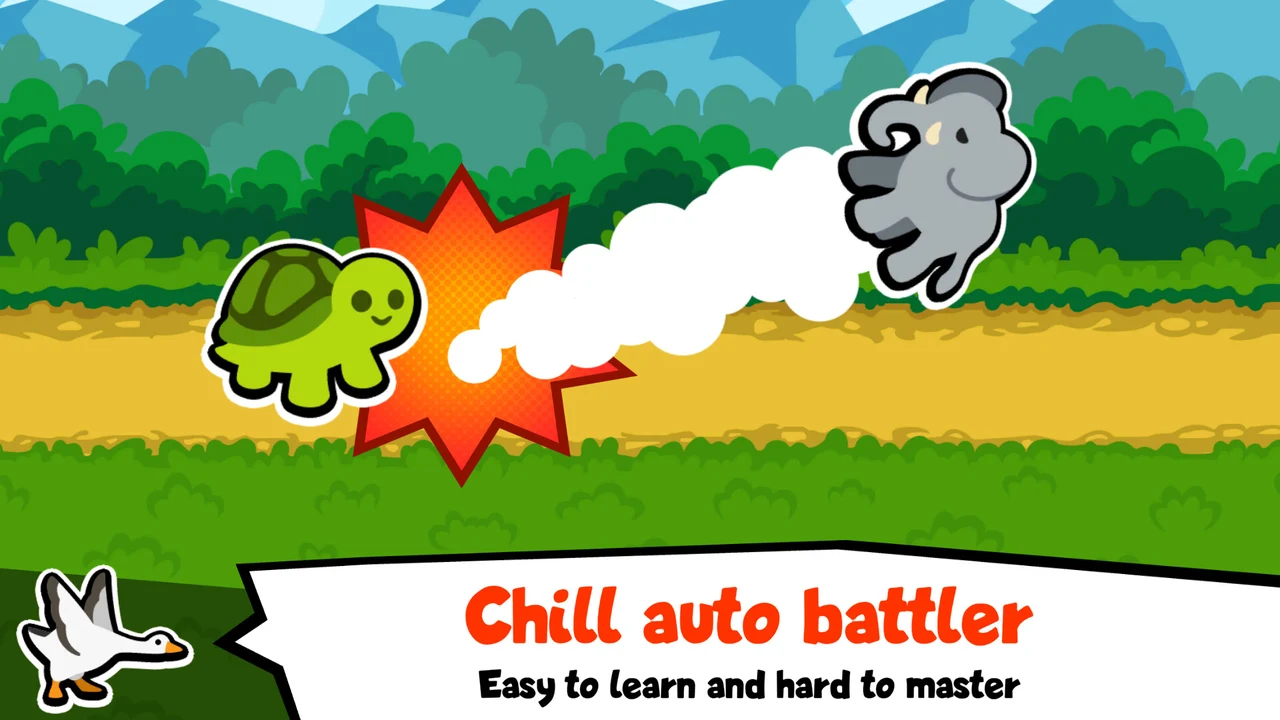 Super Auto Pets squad lineup and shop interface with cute animal ability tokens