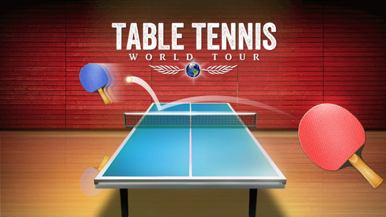 Table Tennis World Tour first-person perspective ping pong paddle rallying ball over table net