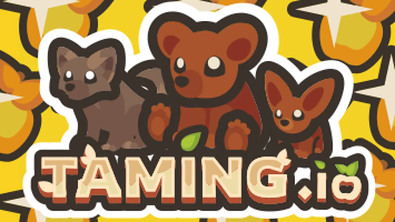 Taming.io crafting arena showing tamed pet companions assisting in combat