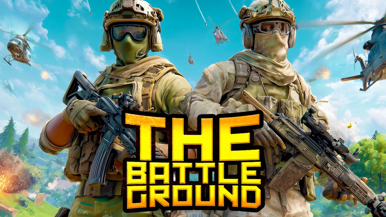 The Battleground third-person battle royale open map and survival combat