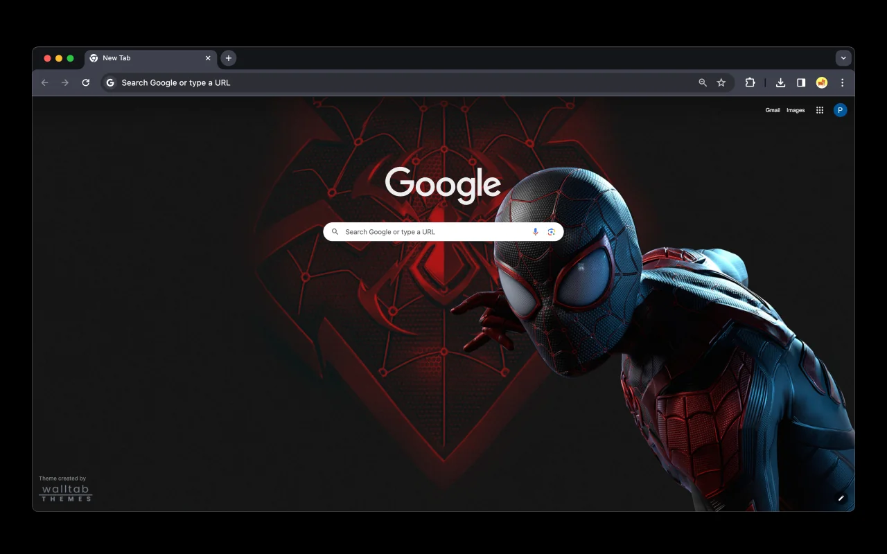 Spider Man Miles Morales Chrome Theme - Best Spider-Man Chrome Themes for Marvel Fans