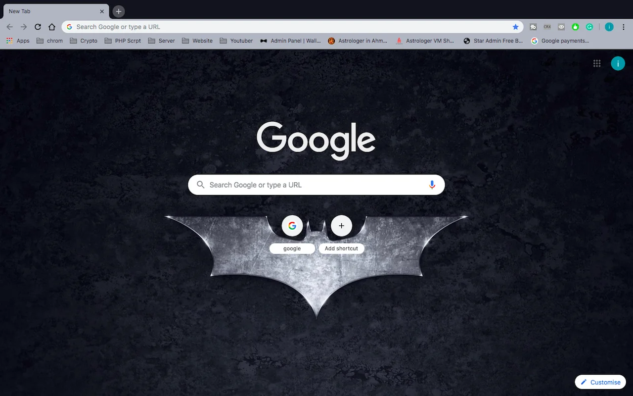 Batman Dark HD theme Chrome Theme Batman Dark HD theme Chrome Theme