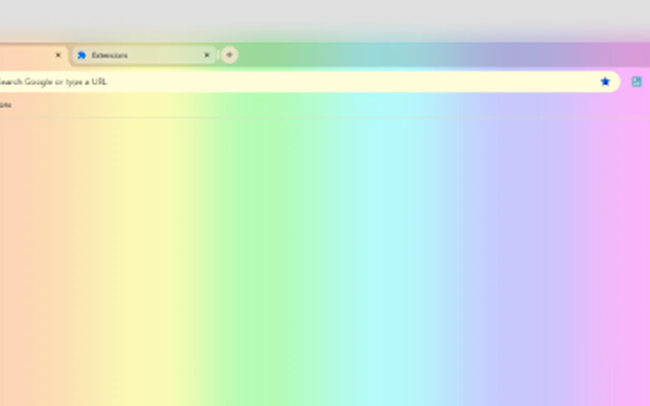 Pastel Rainbow 1440p Chrome Theme