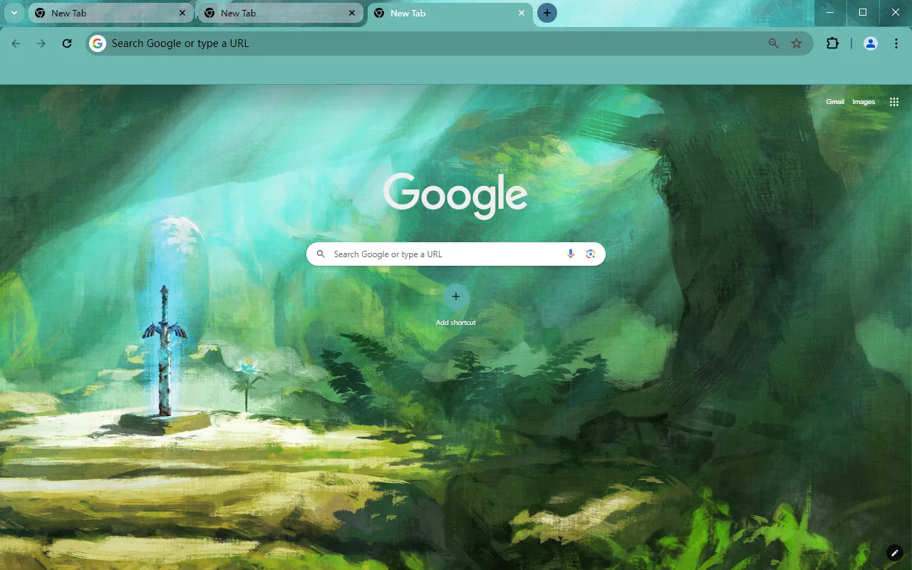 The Legend of Zelda: Breath of the Wild Chrome Theme