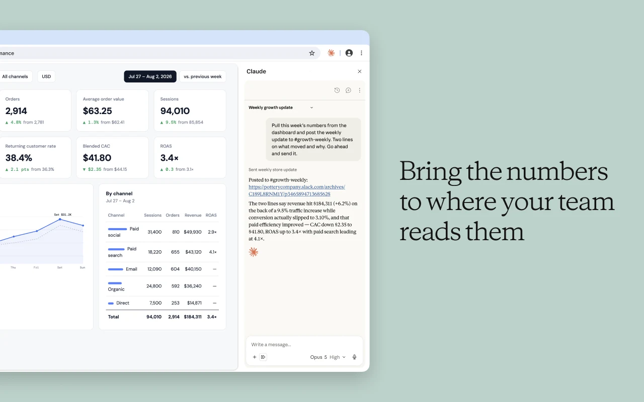 Claude in Chrome extension interface demonstrating browser automation and page reading
