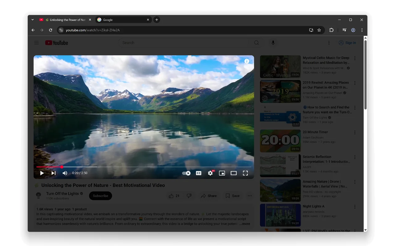 Dark Theme for Google Chrome Dark Theme for Google Chrome