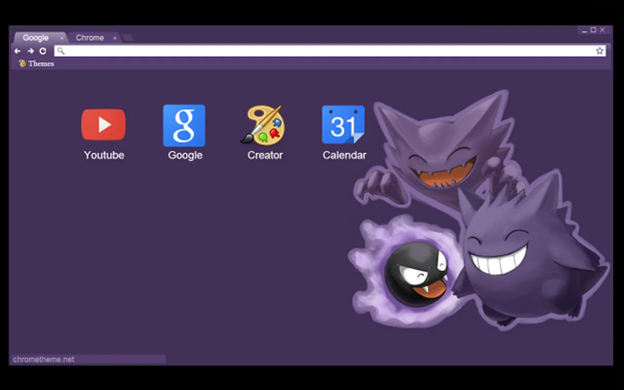 Ghost Pokemon Chrome Theme