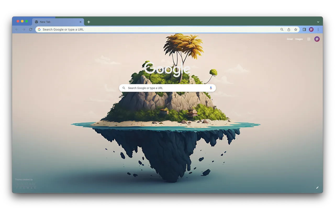 Island Mountains Chrome Theme Island Mountains Chrome Theme