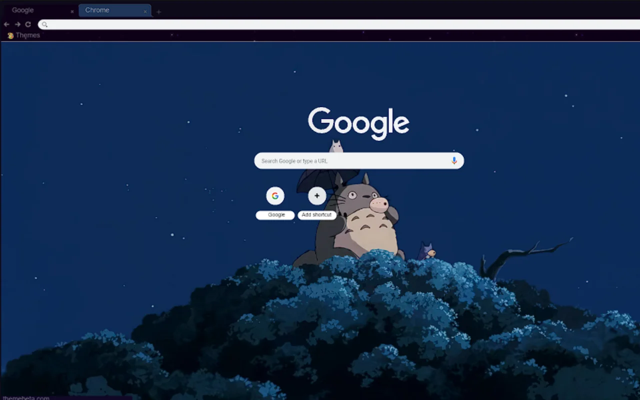 Night Totoro Chrome Theme