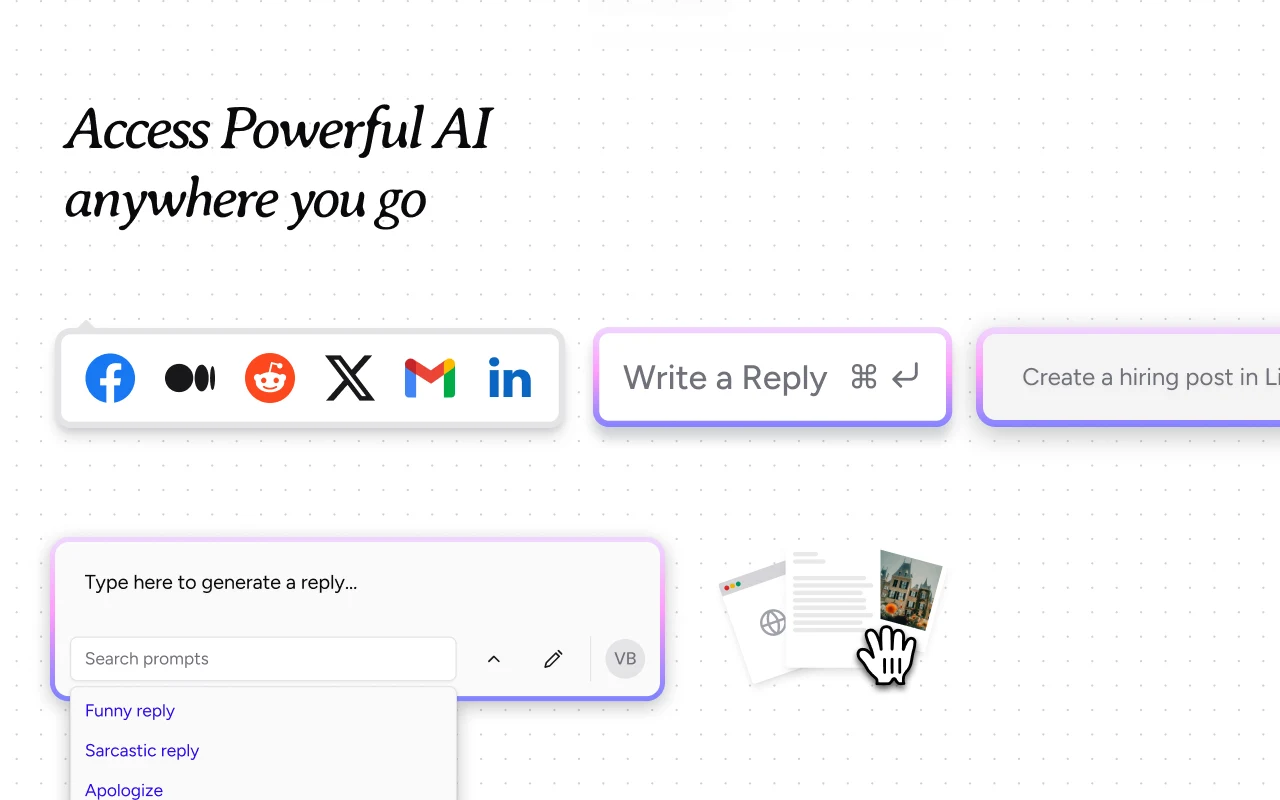 Merlin AI extension sidebar summarizing web content and assisting with research