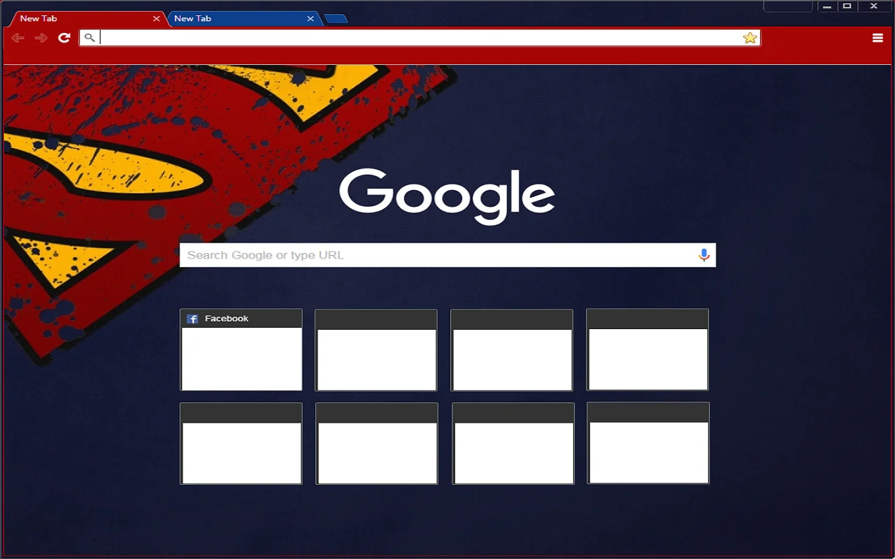 Superman Theme (Red-on-Blue) Chrome Theme Superman Theme (Red-on-Blue) Chrome Theme
