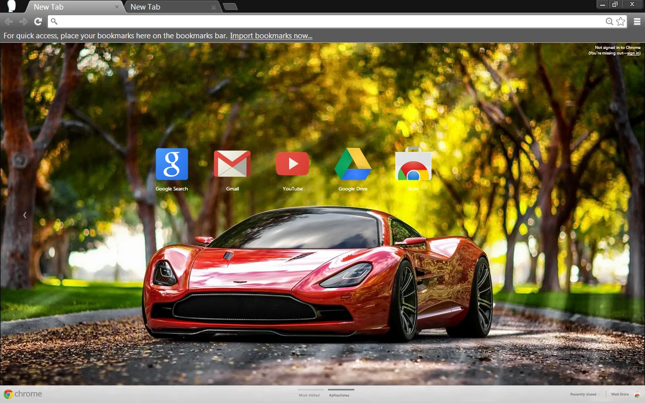 Aston Martin DBC Concept Chrome Theme