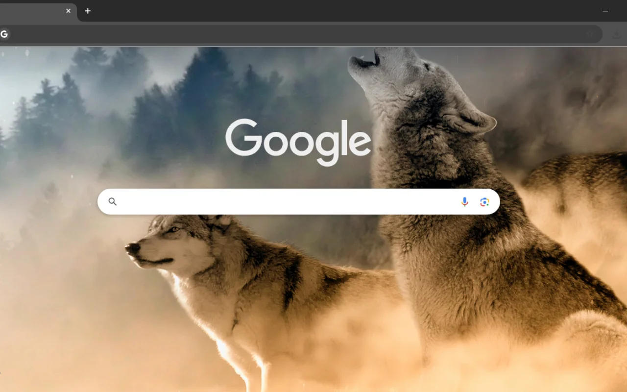 Wolf (Golden Mist) Chrome Theme Wolf (Golden Mist) Chrome Theme