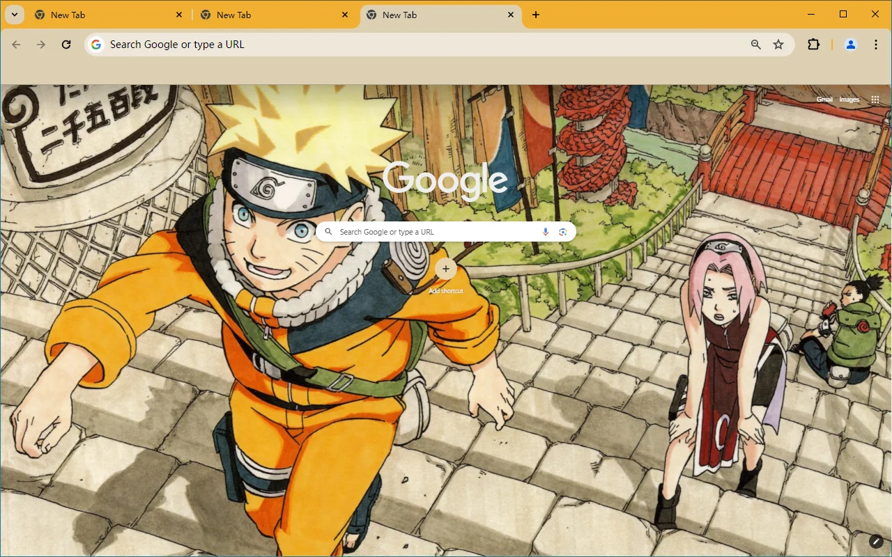 Naruto theme Chrome Theme