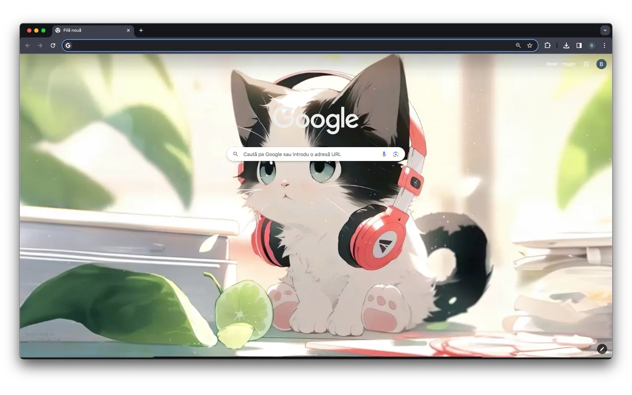 Kitten With Headphones Live Wallpaper Chrome Theme Kitten With Headphones Live Wallpaper Chrome Theme