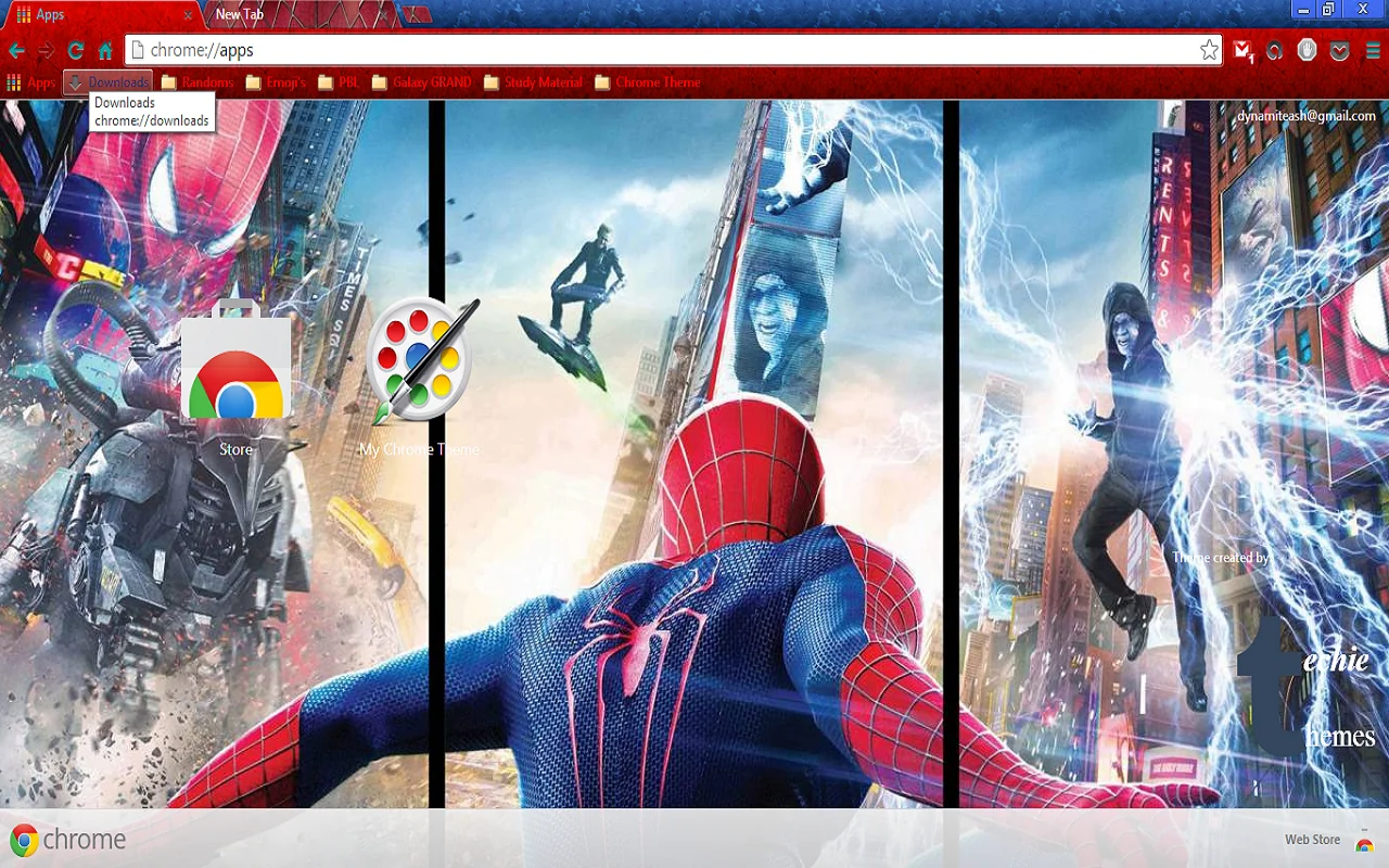 The Amazing Spider-Man:2 Chrome Theme The Amazing Spider-Man:2 Chrome Theme