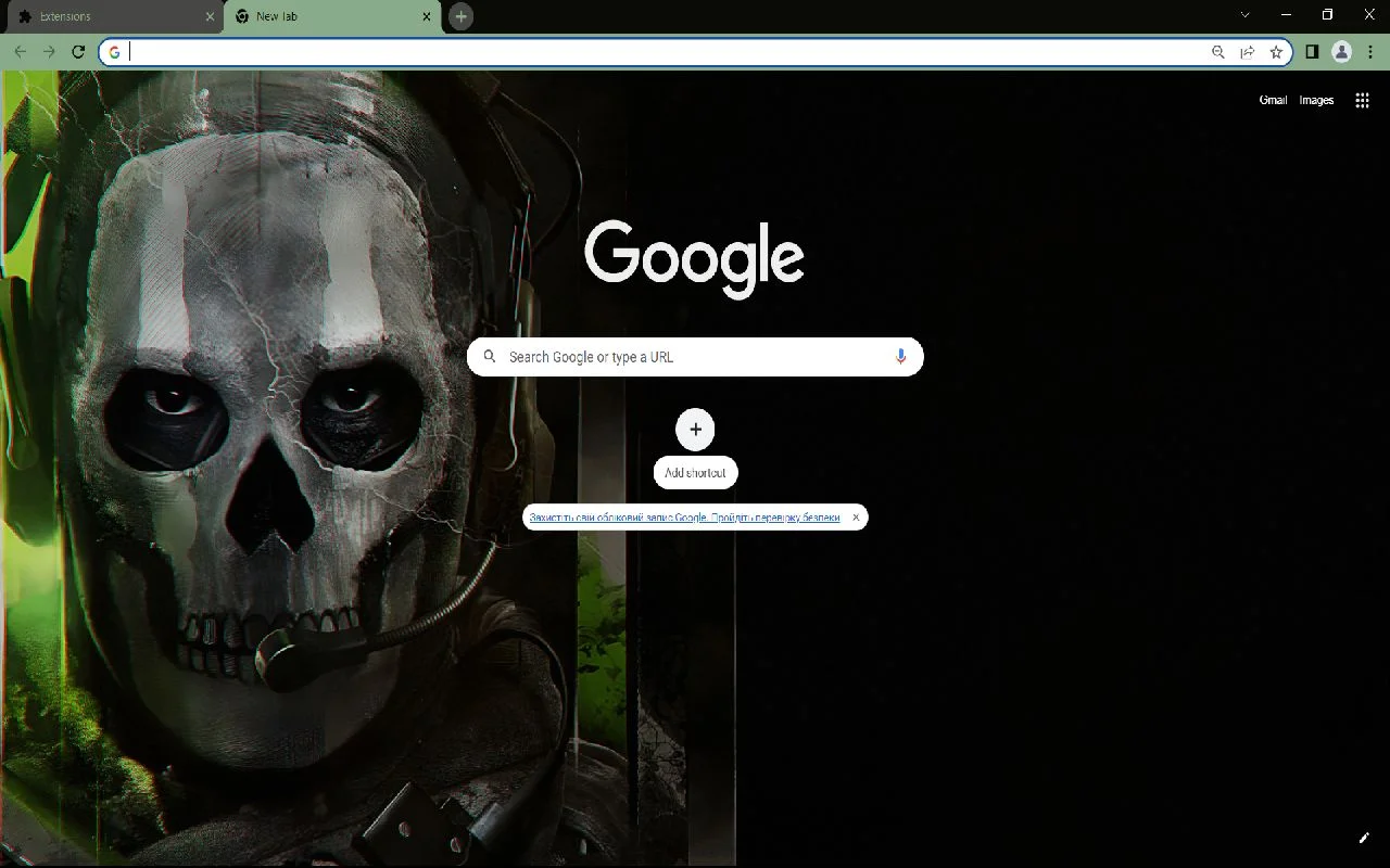 Call of Duty: Modern Warfare II Browser Theme Chrome Theme