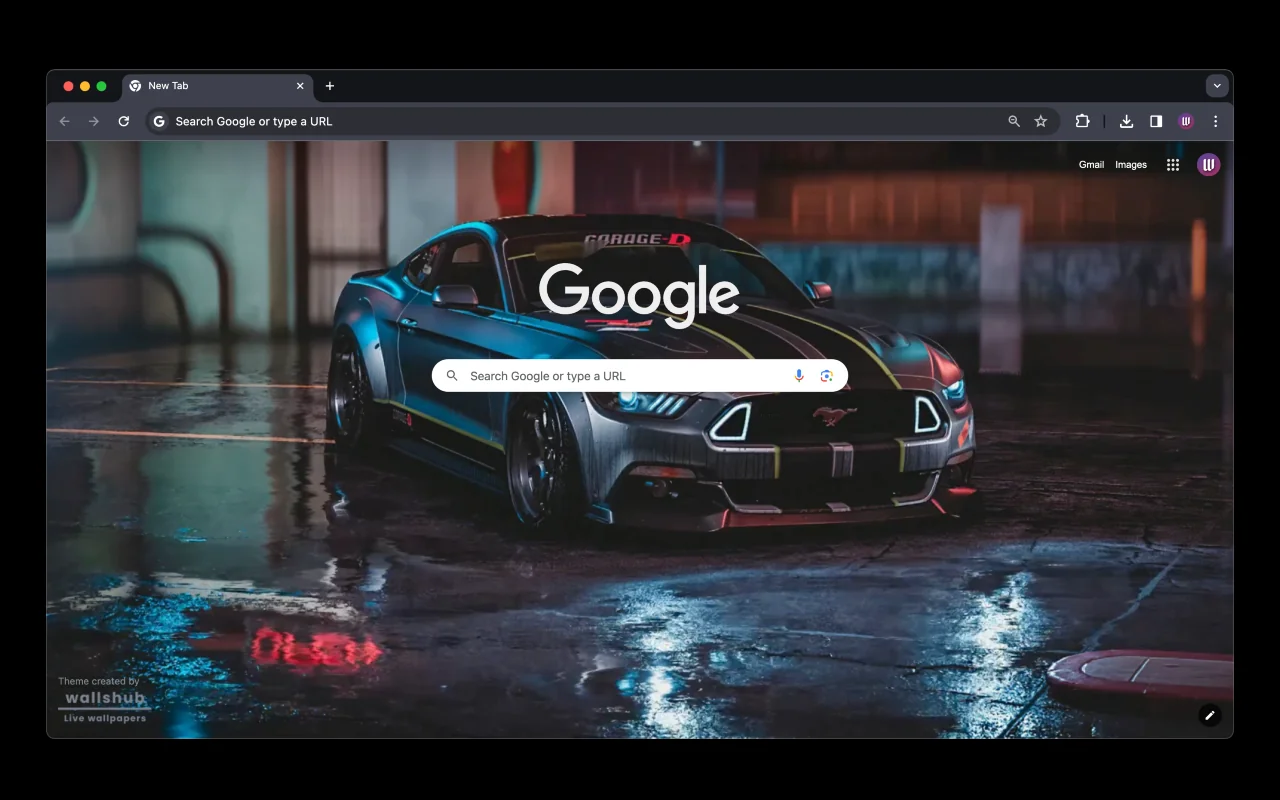 Ford Mustang GT Chrome Theme