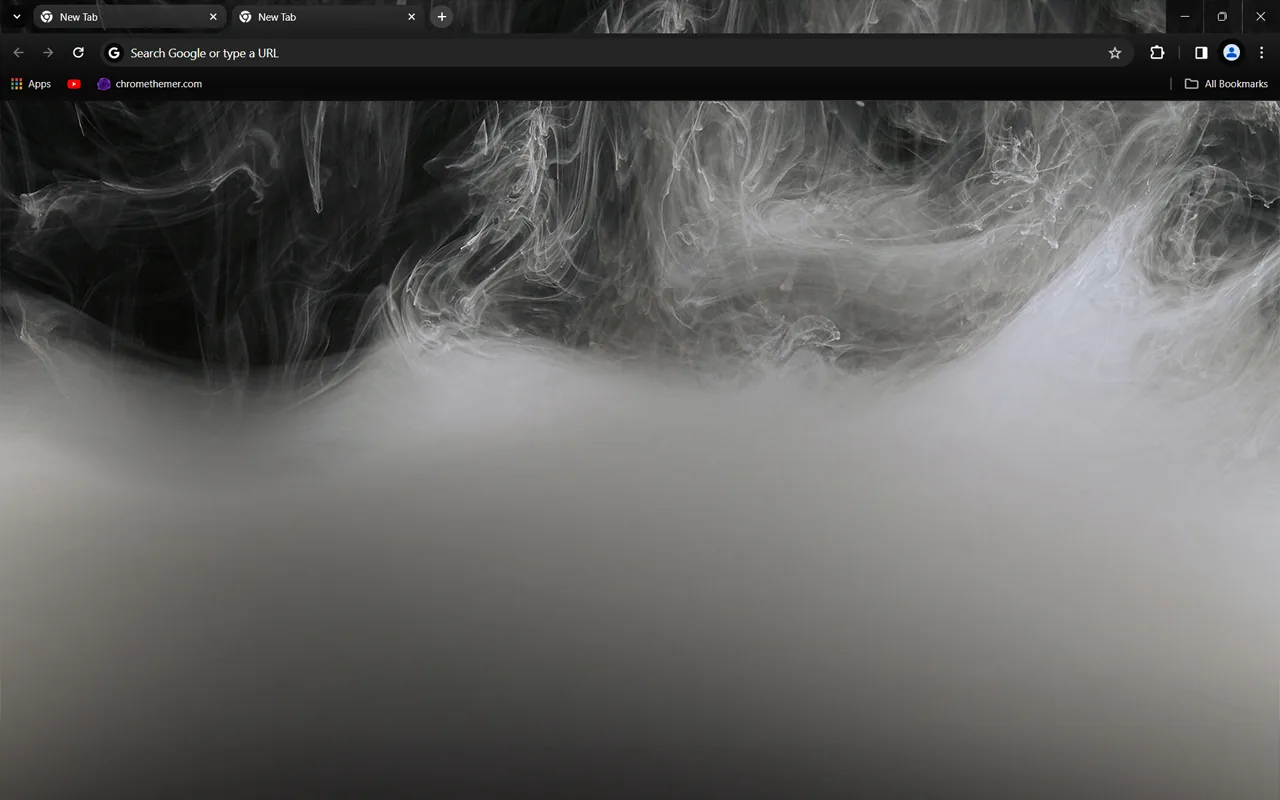 Hotbox Dark Chrome theme with white smoke on black