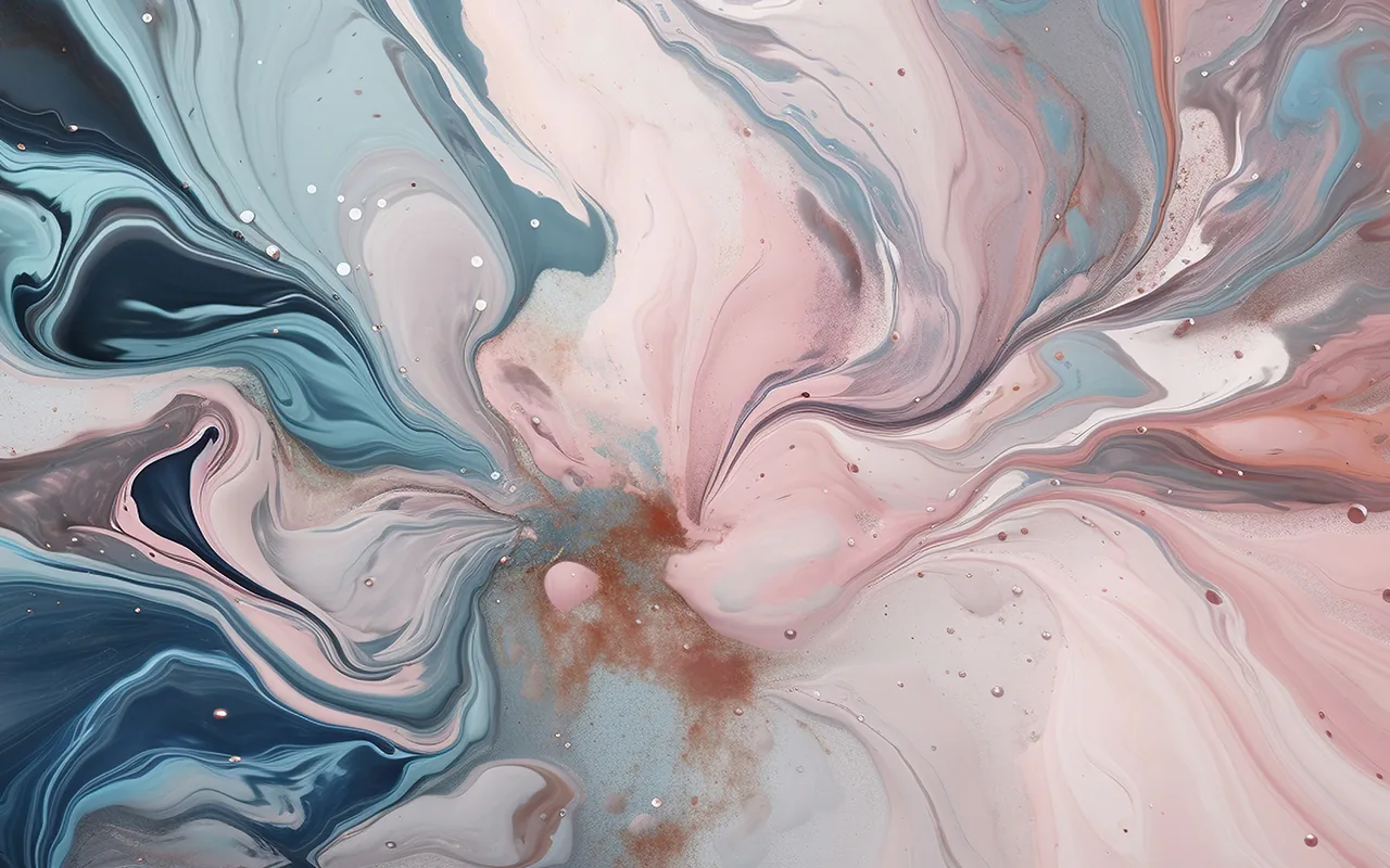 Soft Pastel Marble Chrome theme with pink and blue marble swirls
