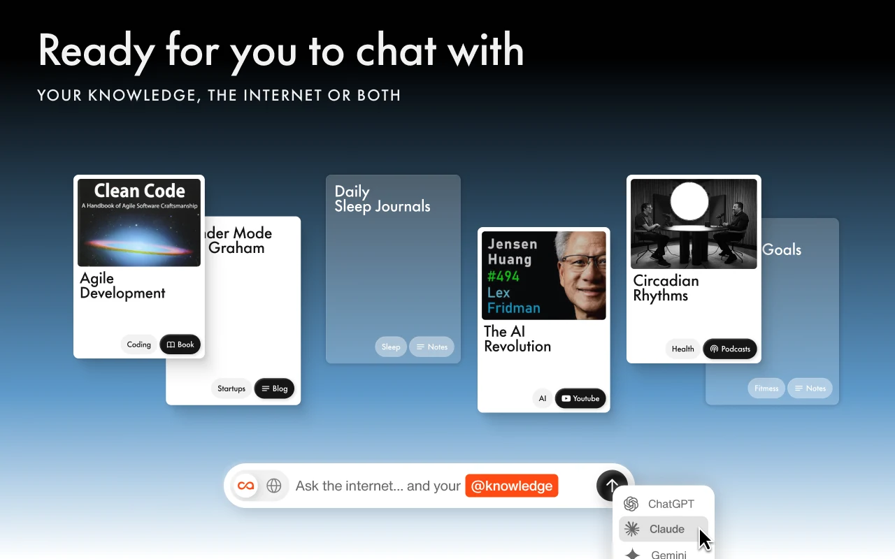 Recall extension organizing saved web articles into a searchable personal knowledge base