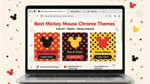 Cover art Mickey - Best Mickey Mouse Chrome Themes for Disney Fans