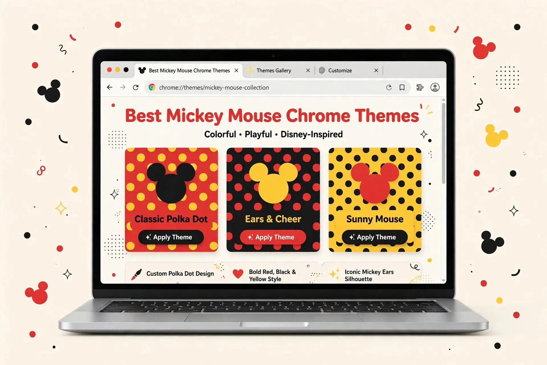 Cover art Mickey - Best Mickey Mouse Chrome Themes for Disney Fans