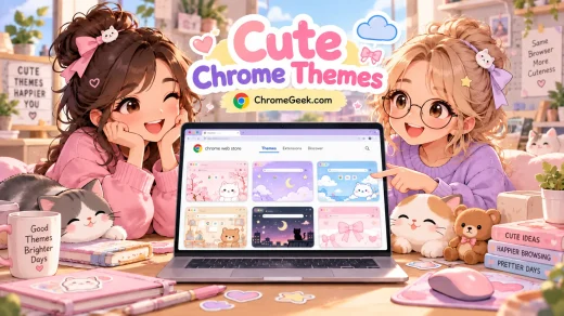 Cover art cute - Top Cute Chrome Themes for Soft Everyday Browsing