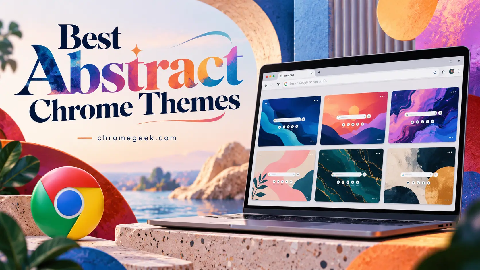 Best Abstract Chrome Themes for Color and Art Lovers
