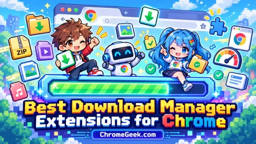 Best Download Manager Extensions for Chrome cover illustration
