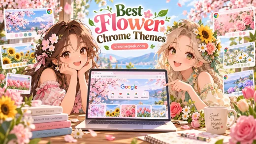 Cover art floral - Best Flower Chrome Themes for a Fresh Floral Look