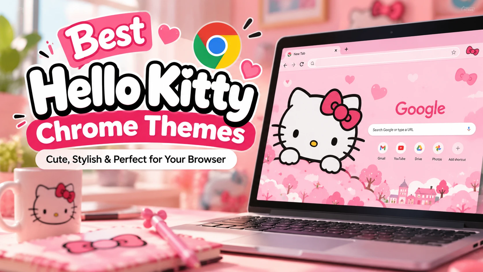Cover art hello kitty - Best Hello Kitty Chrome Themes for Cute Pink Browser Fans