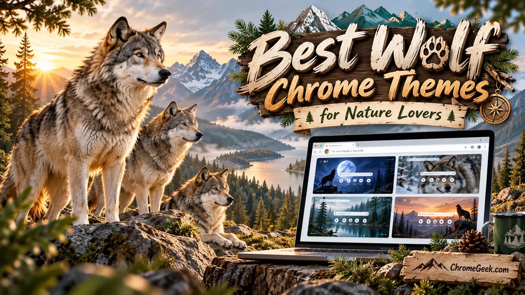Best Wolf Chrome Themes for Nature Lovers