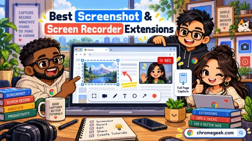 15 Best Screenshot and Screen Recorder Extensions for Chrome illustration