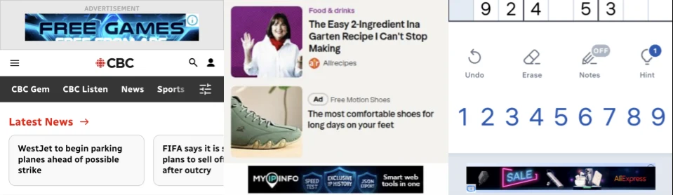 Examples of Discover-Tech ads