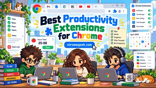 Best Productivity Extensions for Chrome illustration