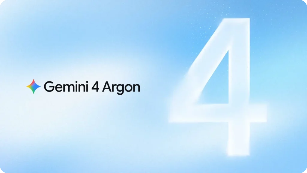 Official Gemini 4 Argon key art from Google