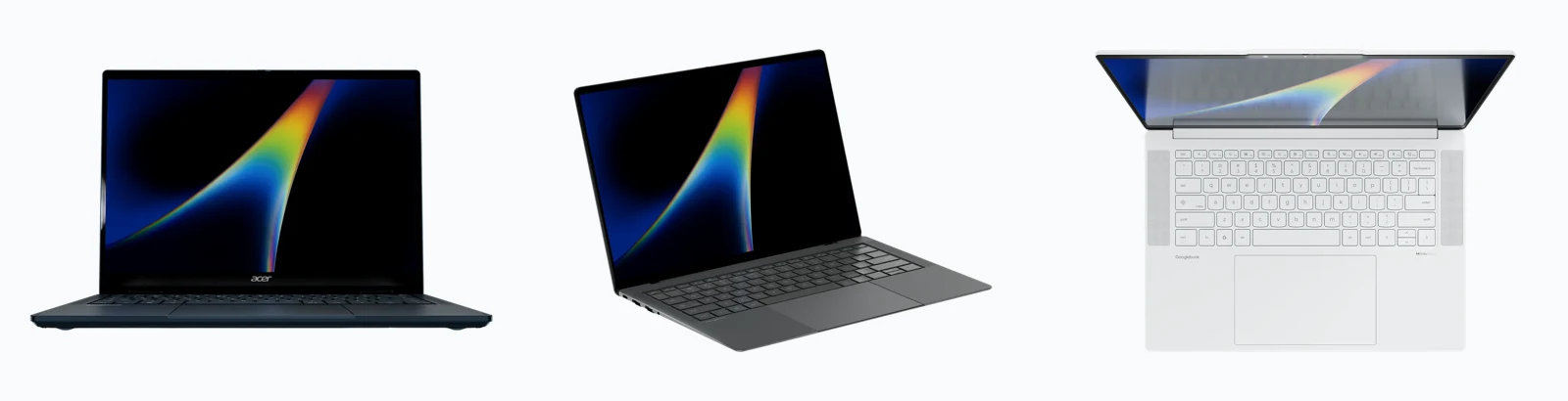 Acer Googlebook 14, ASUS Googlebook 14 and Lenovo Googlebook 15
