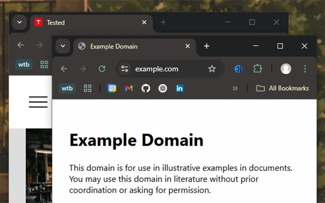 Warm dark flat Gruvbox Chrome theme