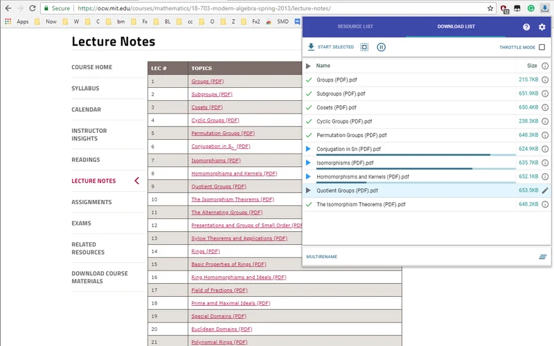 Simple Mass Downloader batch file list in Chrome